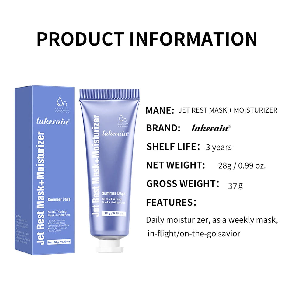 Daily skincare routine dry face moisturizer and hydrating facial mask cream
