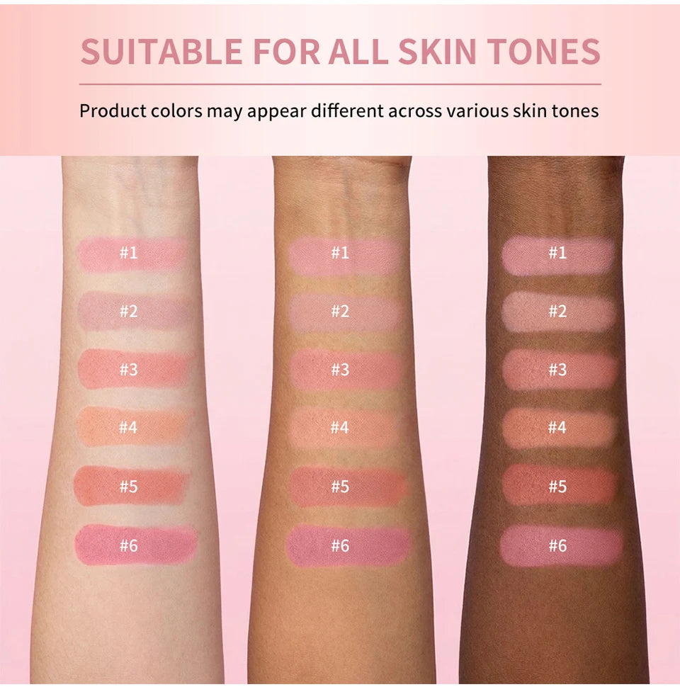 Daily Makeup Soft Cream Blush Long Wearing Multi Use Smooth Texture