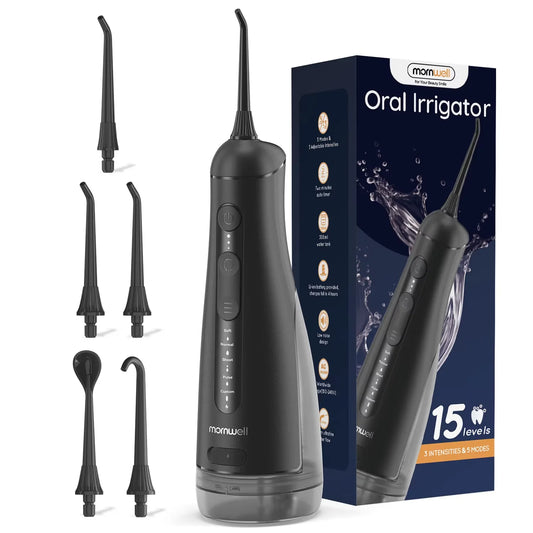 Bathroom Oral Irrigator Portable Water Flosser with Five Jet Nozzles