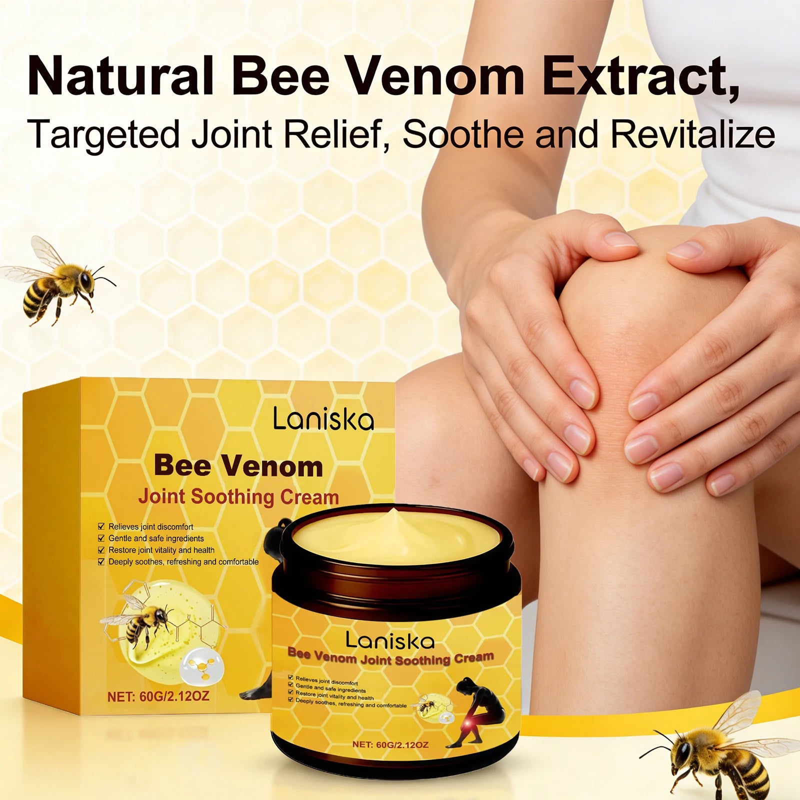 Joint and Muscle Care Bee Venom Soothing Cream for Daily Comfort - 3