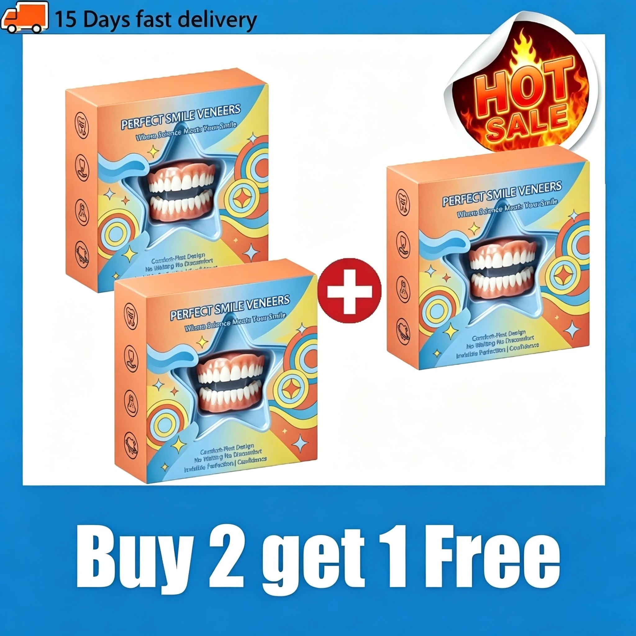 Daily Smile Cosmetic Fake Teeth Kit for Natural Look and Comfort - 14