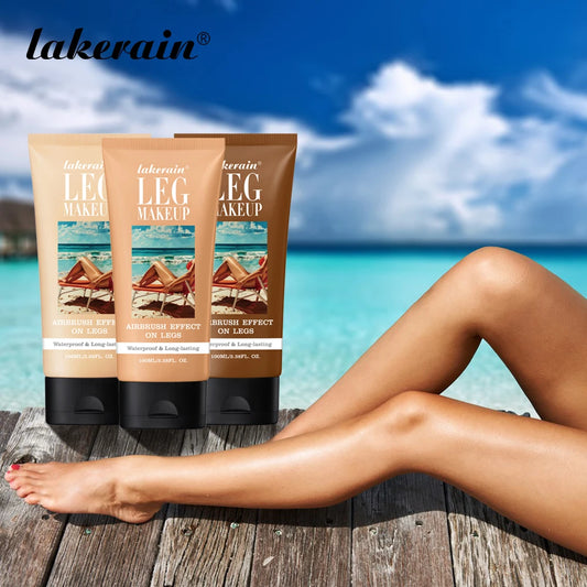 Beach days leg makeup lotion for smooth skin and waterproof body glow