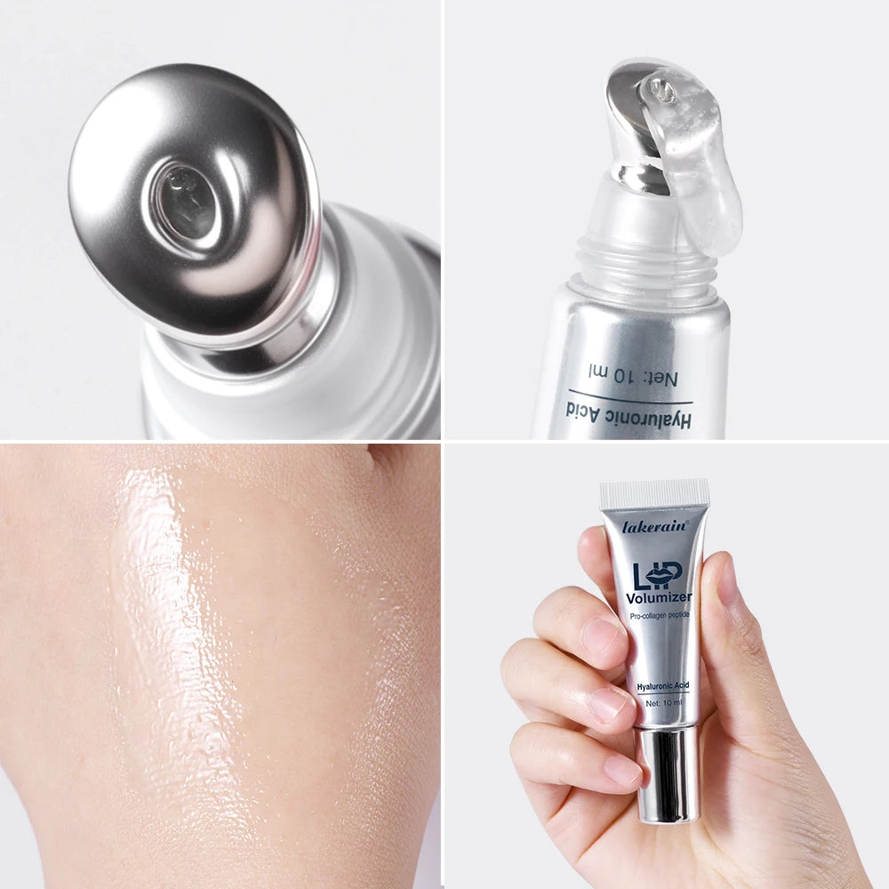 Daily routine dry lips care plump lip oil with glass shine finish