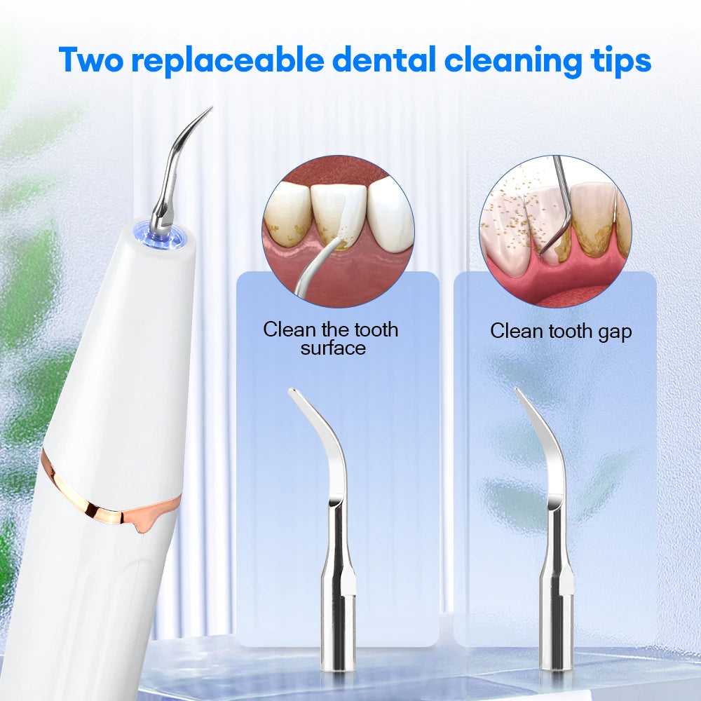 Bathroom Dental Scaler Electric Tooth Cleaner for Tartar Plaque Removal - 8