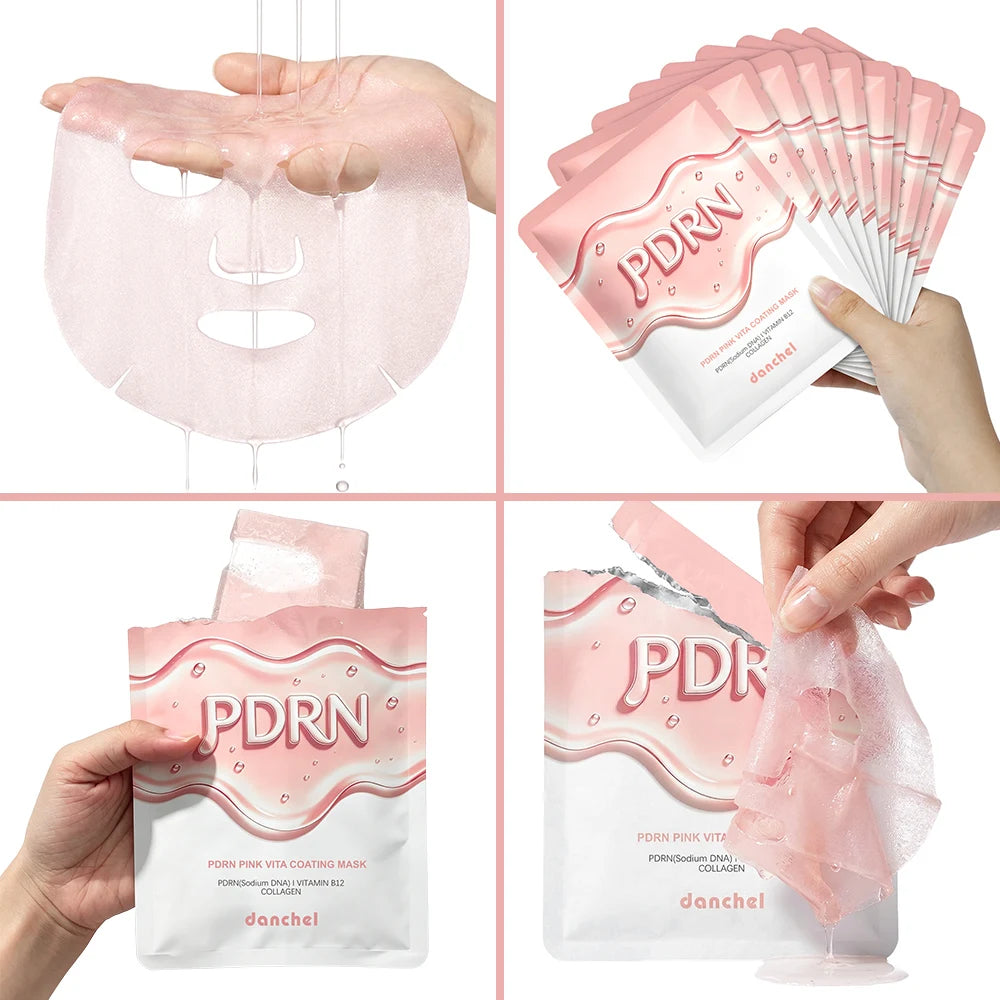 Daily Skincare Korean Salmon DNA PDRN Pink Vitamin Sheet Mask Hydration
