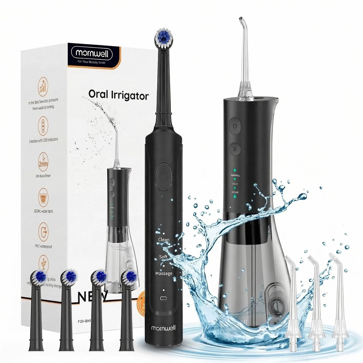 Home Use Power Toothbrush And Water Flosser For Whiter Teeth And Healthier Gums