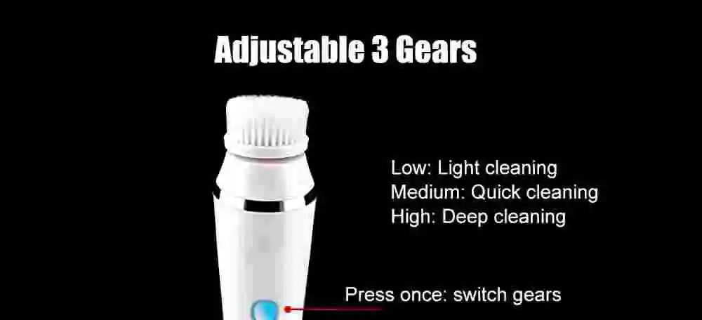 Daily Skincare Rotating Facial Cleansing Brush for Deep Pore Exfoliation