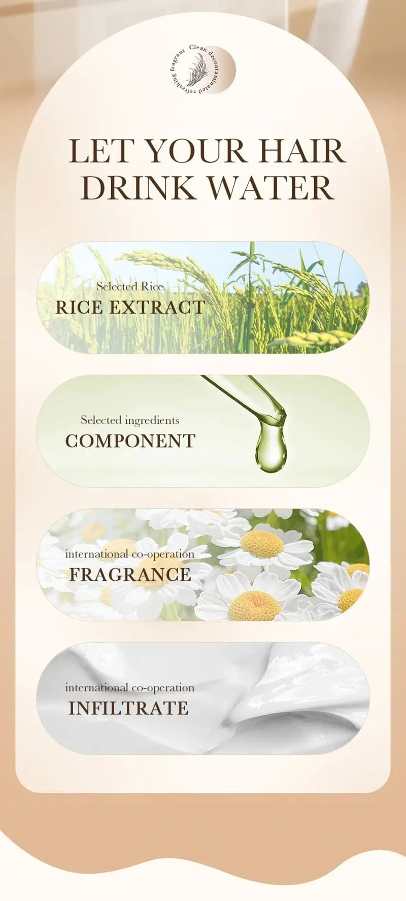 Dry Hair Rice Raw Pulp Hair Mask for deep damage repair and smooth care - 11