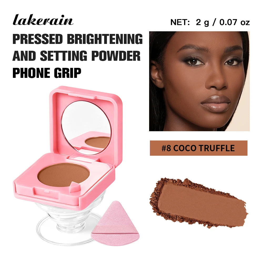 Daily Makeup Pressed Powder With Mirror For Shine Control And Matte Finish - 19