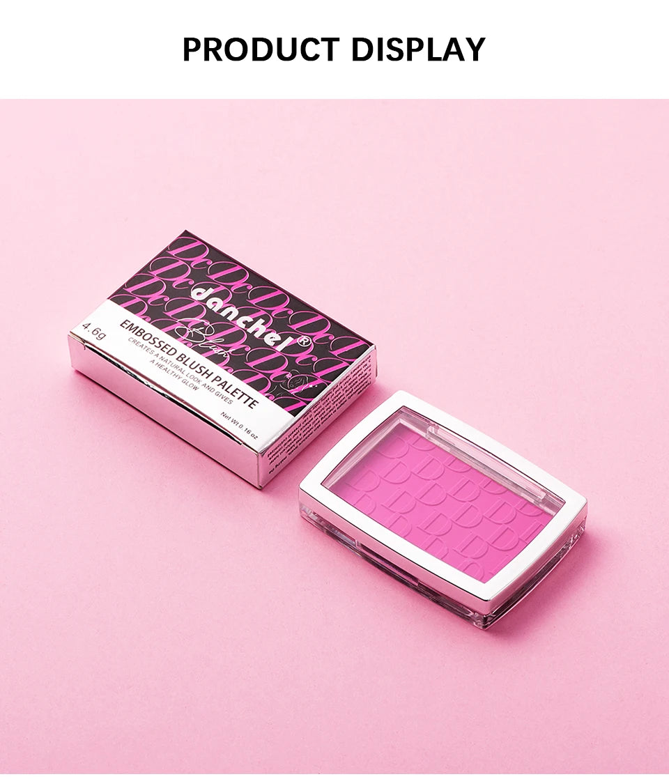 Daily Makeup Embossed Blush Palette with Natural Color Rendering - 18
