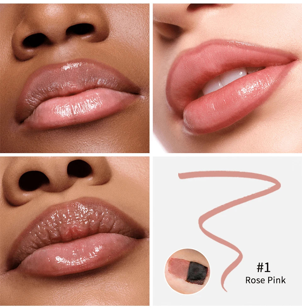 Daily Makeup Peel Off Lip Liner for Long Lasting Smudge Proof Definition - 12