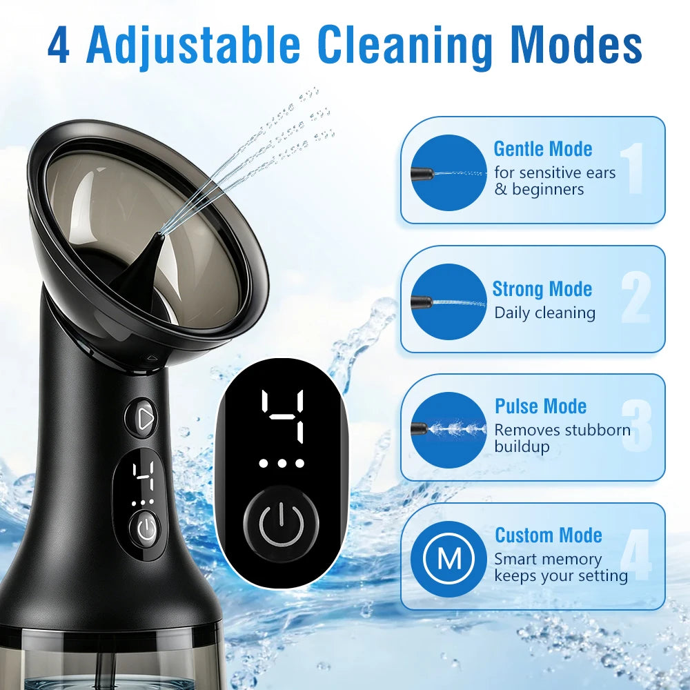 Home Hygiene Electric Ear Wax Removal Device Kit with Dual Pump System