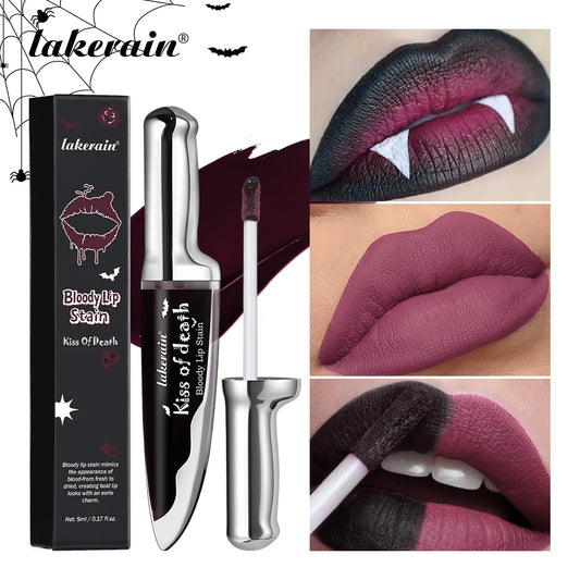 Halloween Party Matte Lip Stain Long Lasting Waterproof Lipstick Makeup