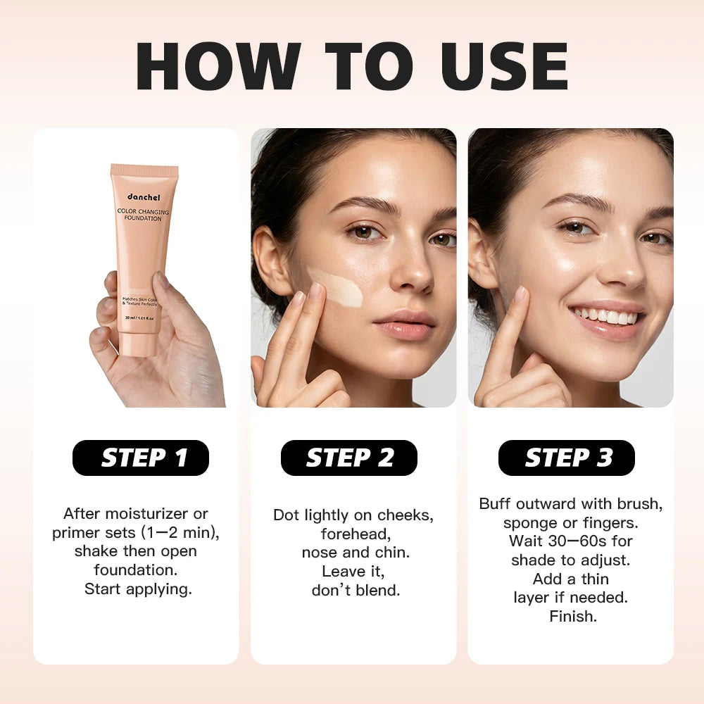 Daily Makeup Routine Color Changing Foundation For Flawless Coverage