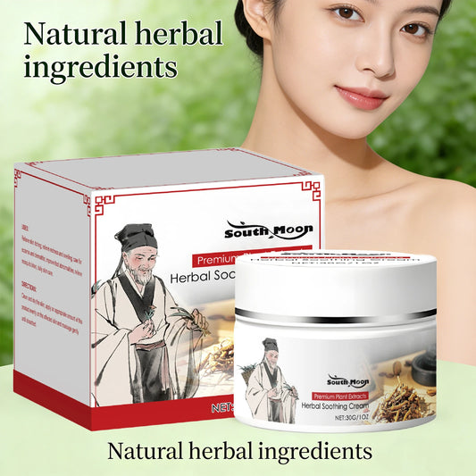 Dry skin relief herbal soothing cream for intensive daily skin care
