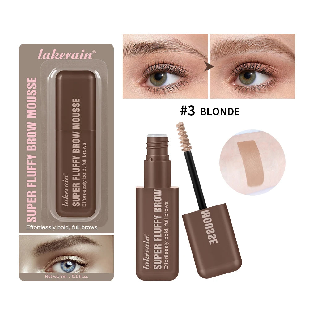 Daily Makeup Routine Waterproof Eyebrow Mousse for Thick Fluffy Brows