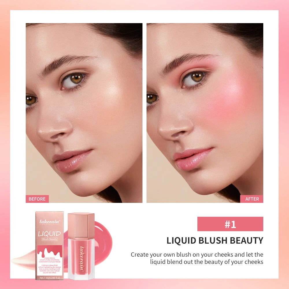 Daily Makeup Liquid Blush Long Lasting Velvet Matte Finish - 5