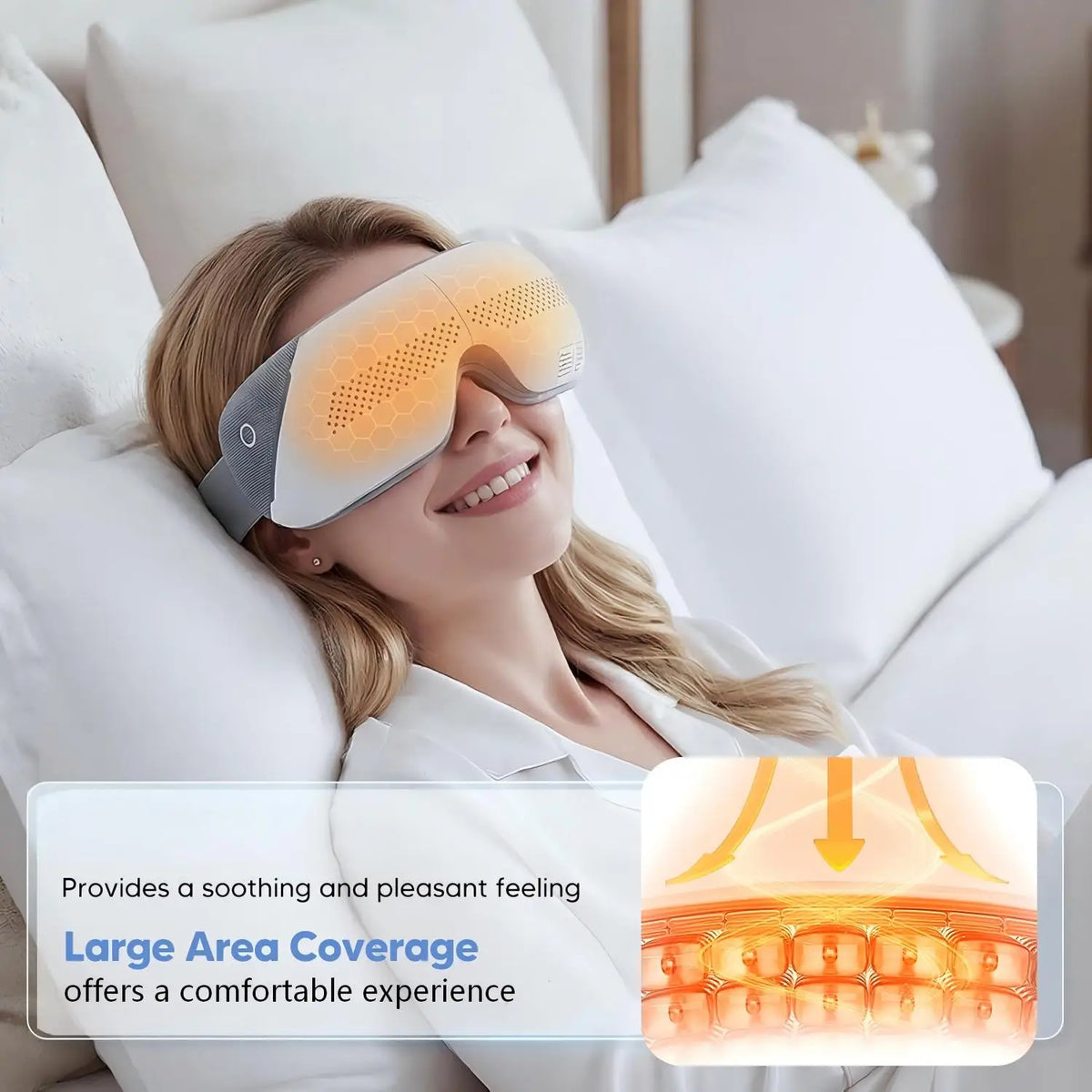 Travel Eye Massager Airbag Eye Mask for Stress Relief