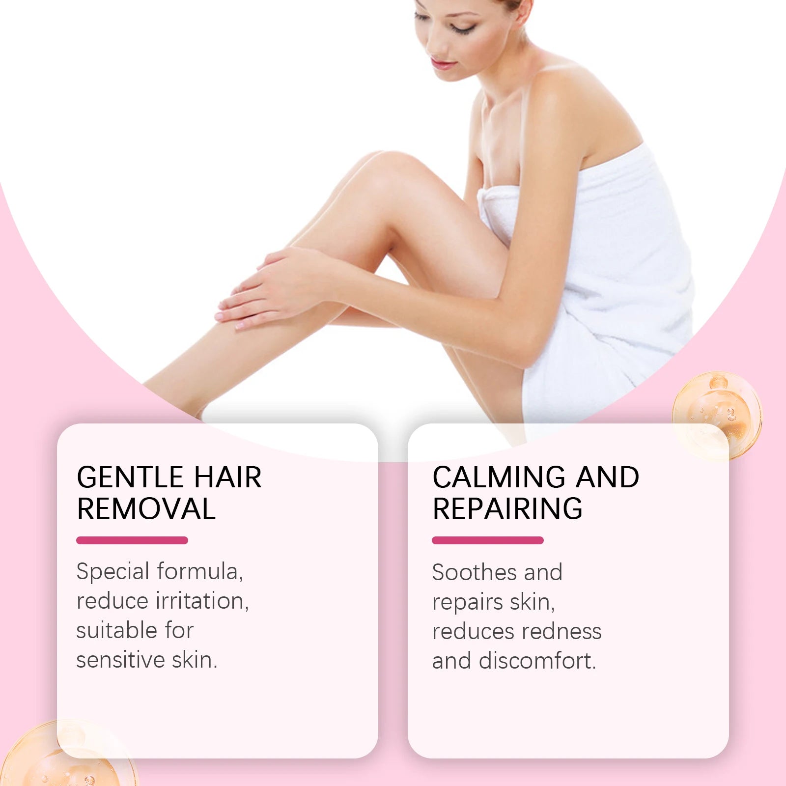 Smooth Skin Hair Removal Cream for Painless and Easy Body Grooming - 3