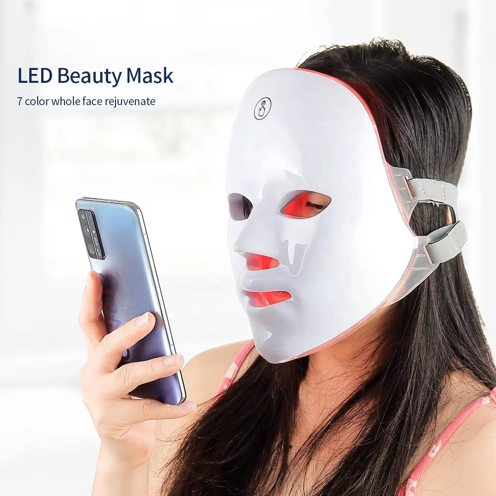 Home Spa Rechargeable LED Mask for Skin Rejuvenation and Lifting