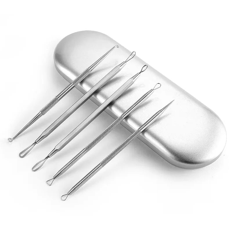 Bathroom mirror skin care 5PCS Blackhead Removal Kit for deep facial cleaning - 24