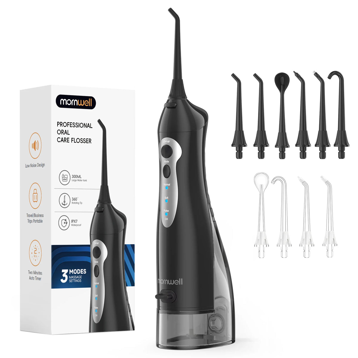 Travel teeth cleaning portable water flosser for deep oral care hygiene