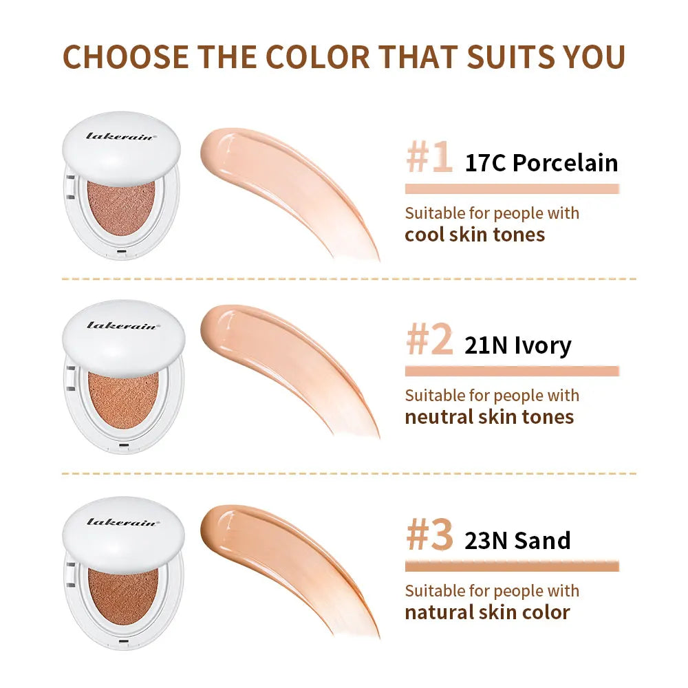 Korean Makeup Glow Cream Cushion Foundation for Natural Coverage - 4
