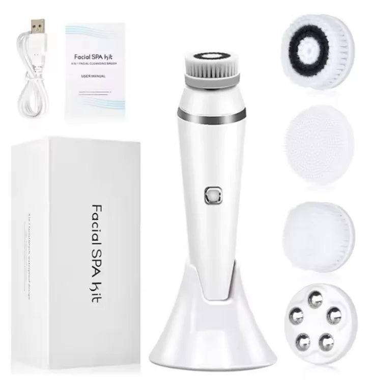 Daily Skincare Rotating Facial Cleansing Brush for Deep Pore Exfoliation