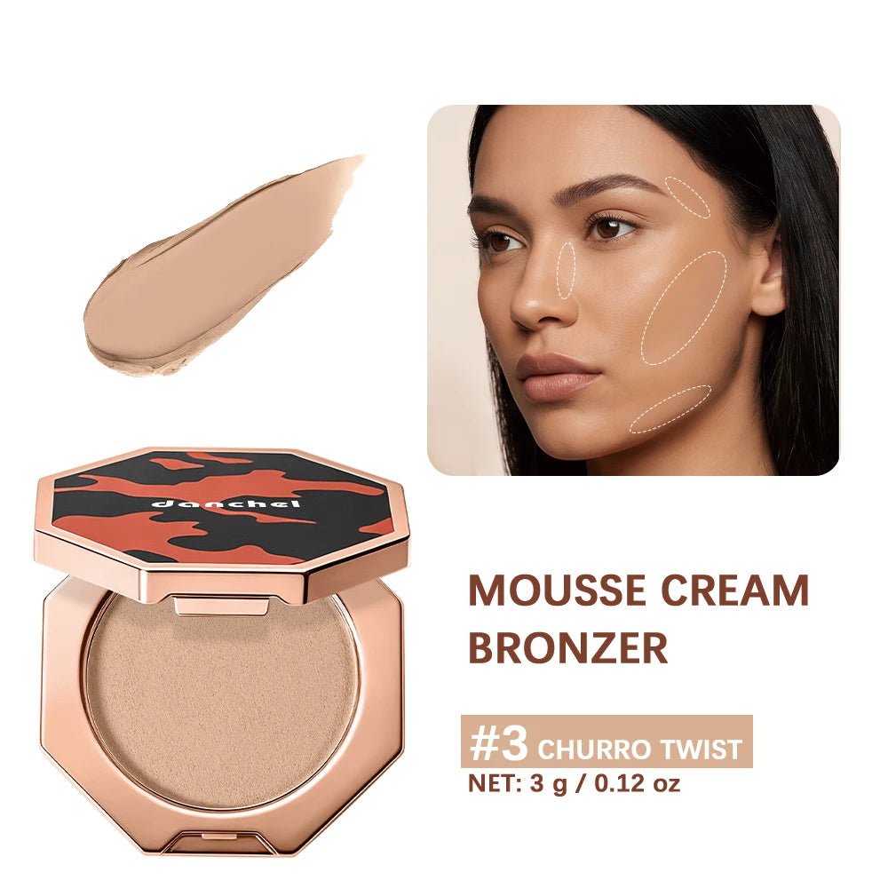 Daily Makeup Cream Mousse Contour Bronzer Soft Blend Matte Sculpt Shading