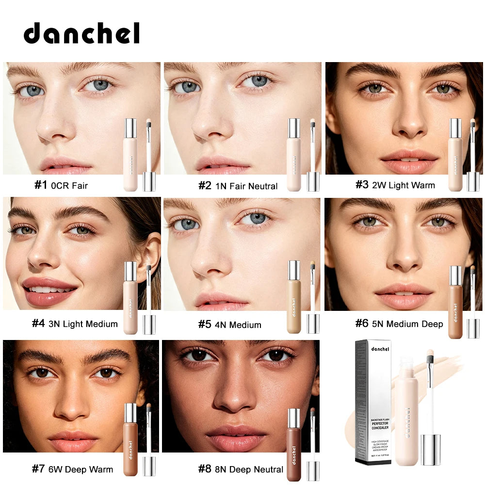 Under Eye Dark Circles Liquid Concealer for Full Coverage and Waterproof