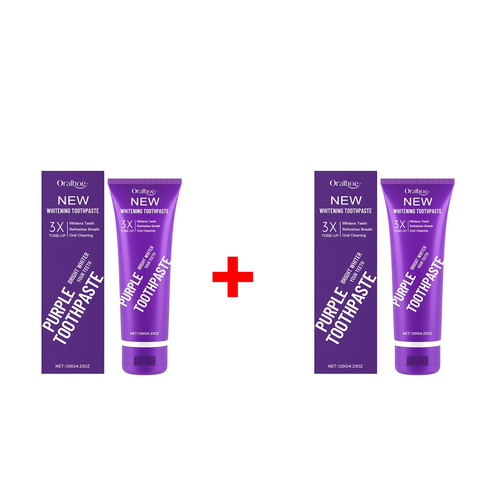Daily Routine Purple Whitening Toothpaste for Fresh Breath and Clean Teeth - 14