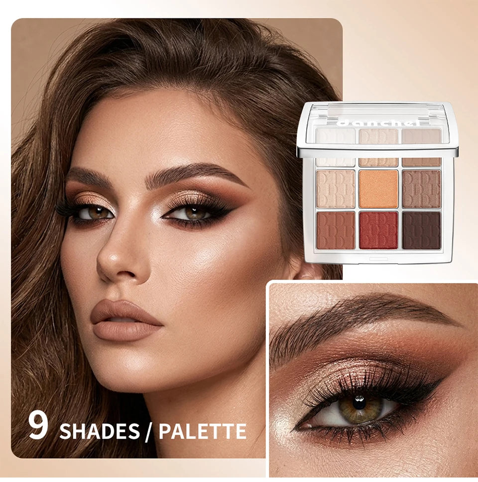 Daily Makeup Eyeshadow Palette with Long Lasting Coordinated Shades - 9