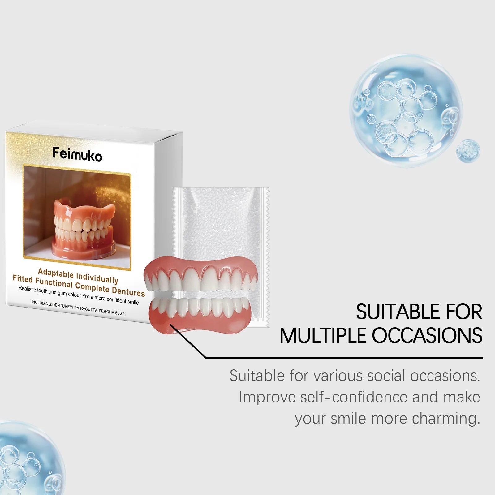 Daily Smile Denture Kit for a Comfortable and Natural Fit - 15