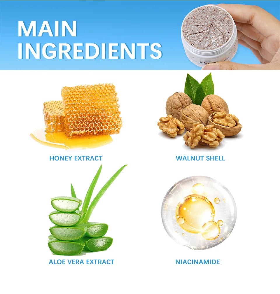 Skincare Routine Honey Facial Scrub And Mask For Deep Cleansing Radiance
