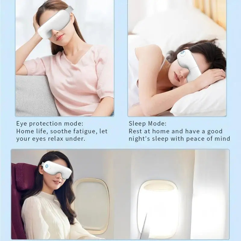 Dry Eyes Relief Rechargeable Eye Massager with Air Pressure and Heat - 15