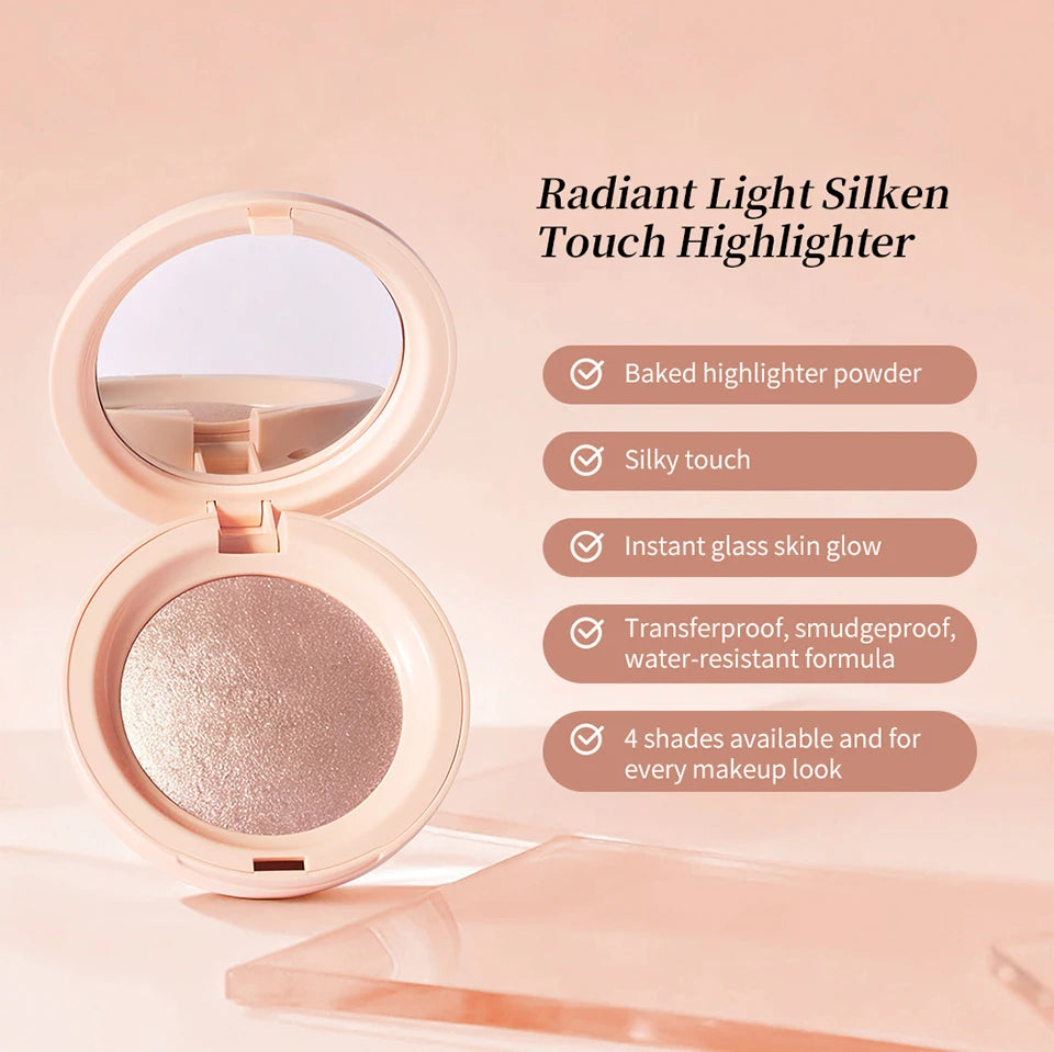 Daily Makeup Highlighter Powder for Natural Luminous Glow and Brightening