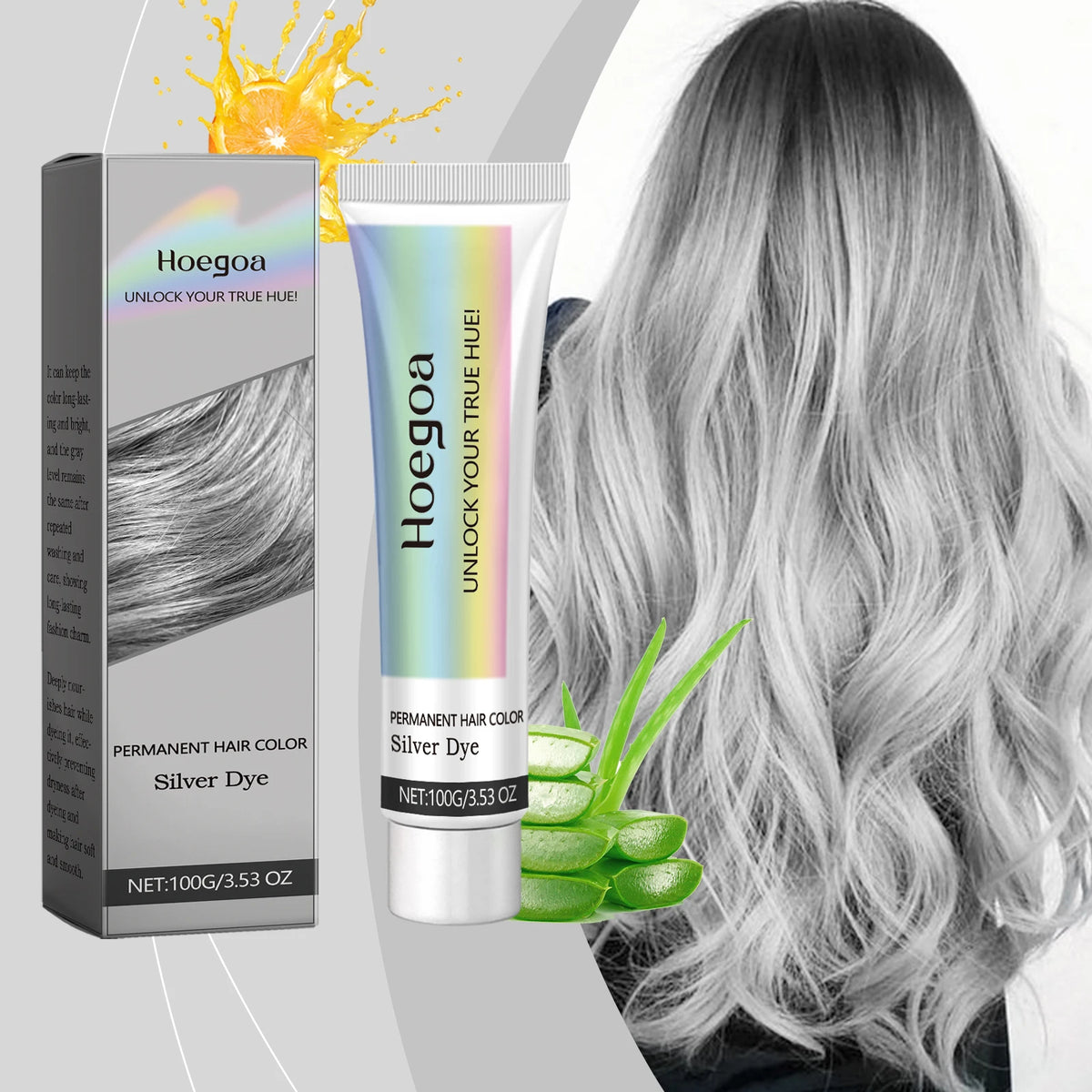 Bathroom Hair Coloring Gray Hair Dye Cream Cover White Hair Permanently