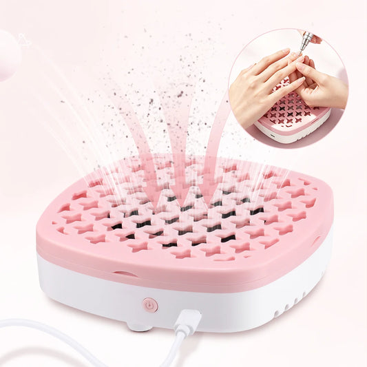 Home Salon Nail Dust Collector with Washable Box and Strong Suction