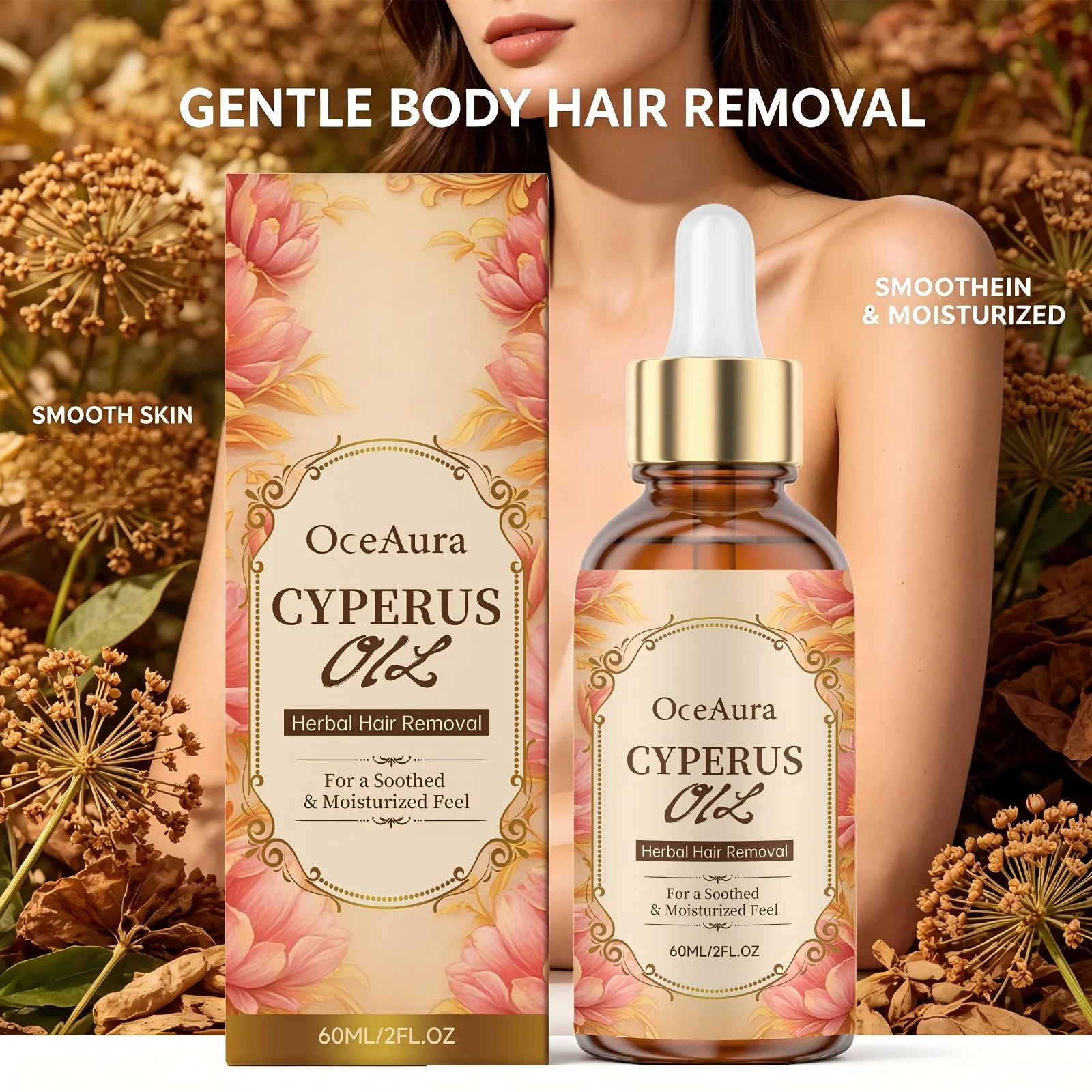 Smooth Skin Cyperus Oil Hair Growth Inhibitor for Soothed Hydration Care - 10
