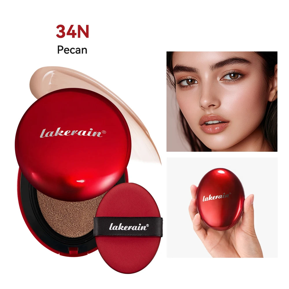 Korean makeup Super Fit Cushion Foundation with waterproof cover.