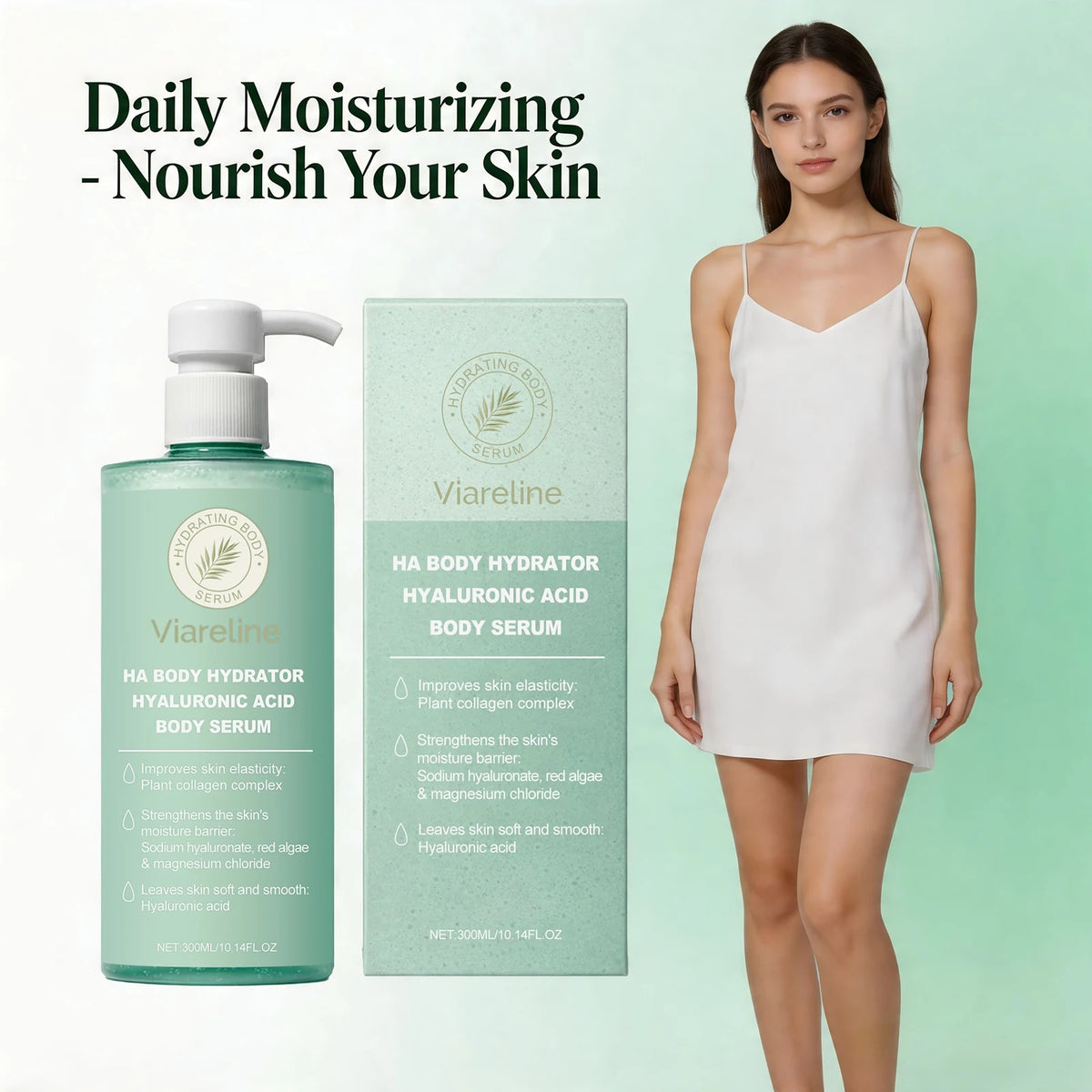 Dry Skin Hyaluronic Acid Body Serum for Deep Hydration and Smooth Skin