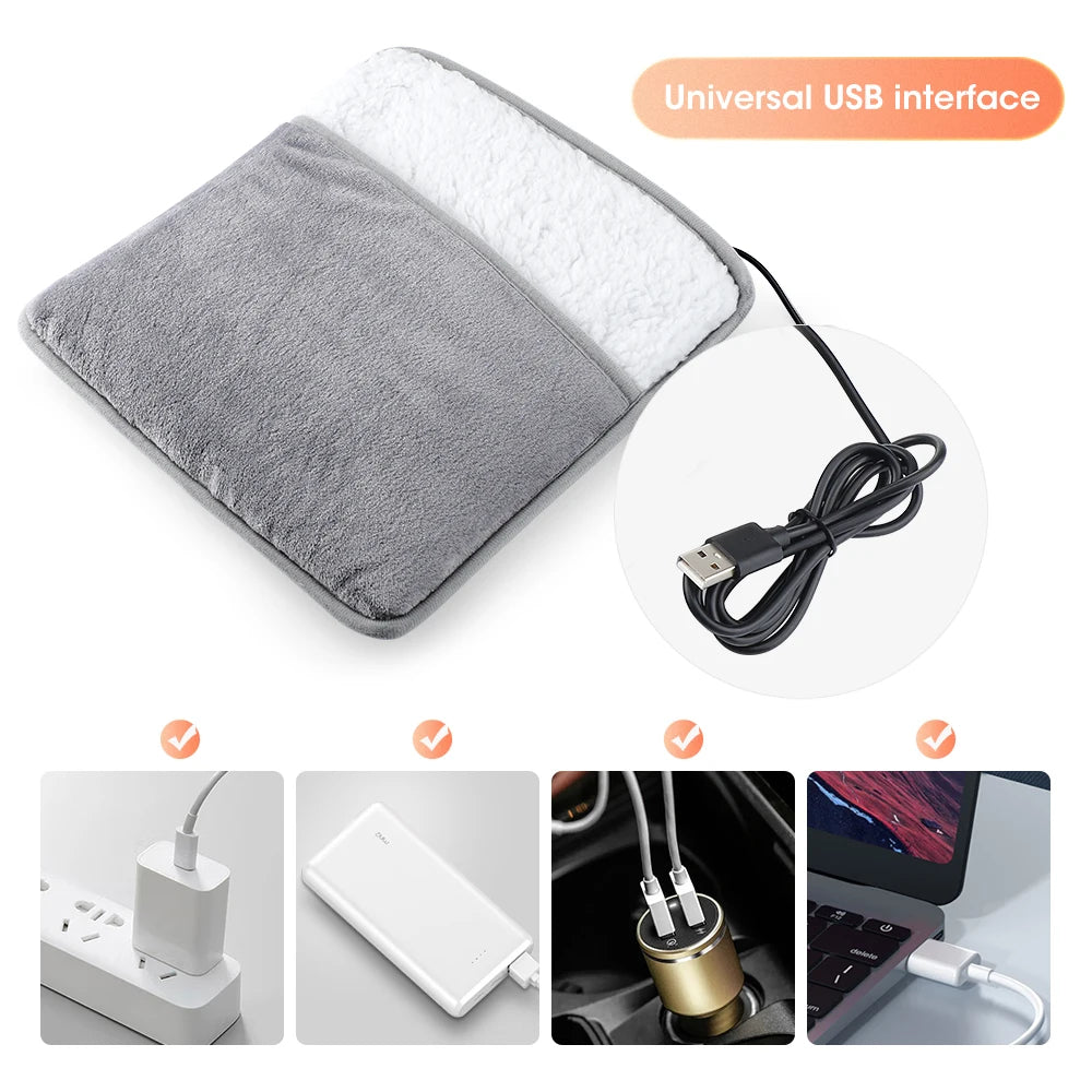 Office Desk Foot Warmer Electric Heating Pad with Nine Heat Settings