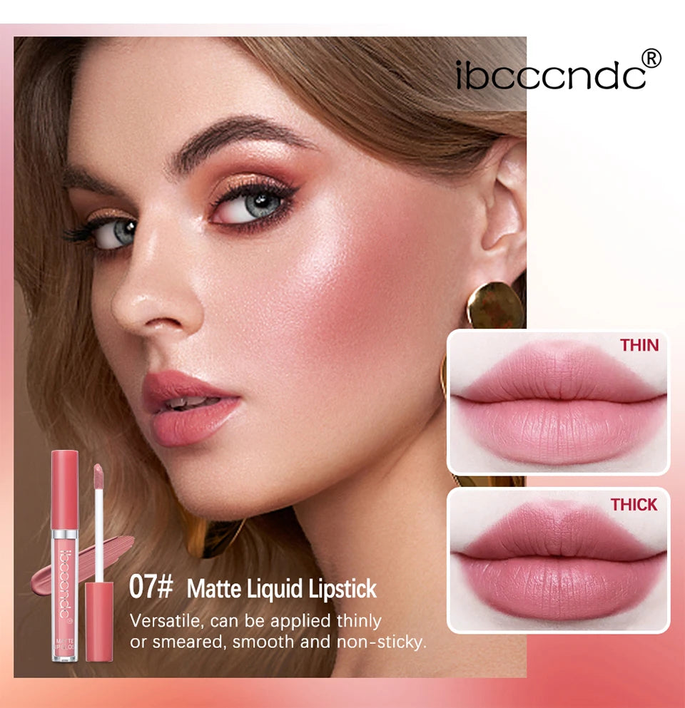 Daily Makeup Matte Liquid Lipstick Long Lasting Waterproof Lip Gloss