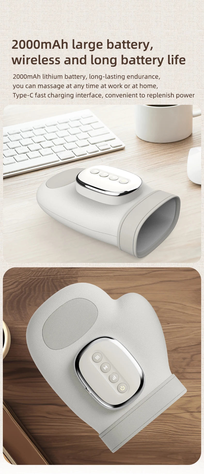 At Home Hand Massager with Airbag Compression for Palm Relaxation