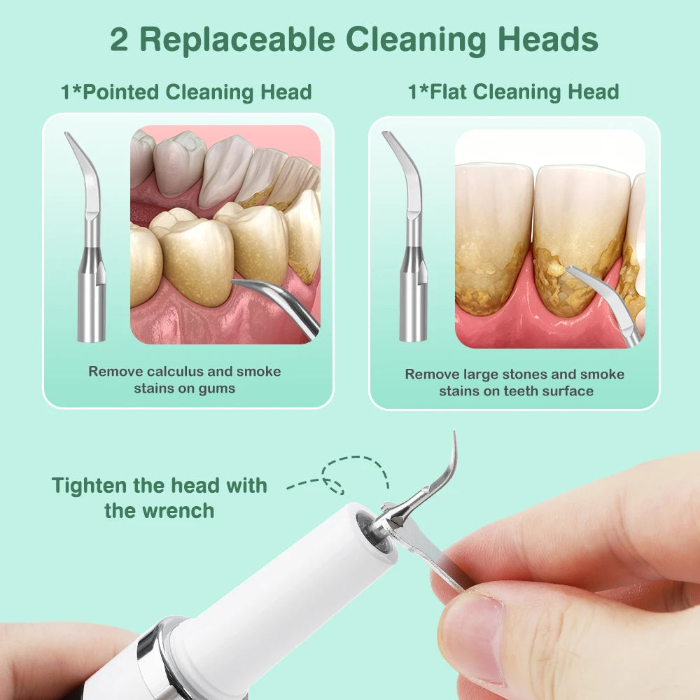 At home ultrasonic dental scaler for plaque and tartar removal - 6