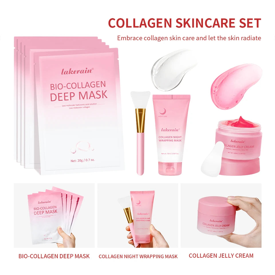 Daily Skincare Collagen Skincare Set Deep Nourishment and Hydration - 8