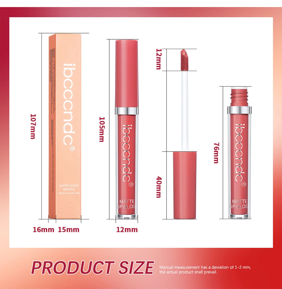 Daily Makeup Matte Velvet Lip Gloss Lipstick Waterproof Non-stick Cup - 20