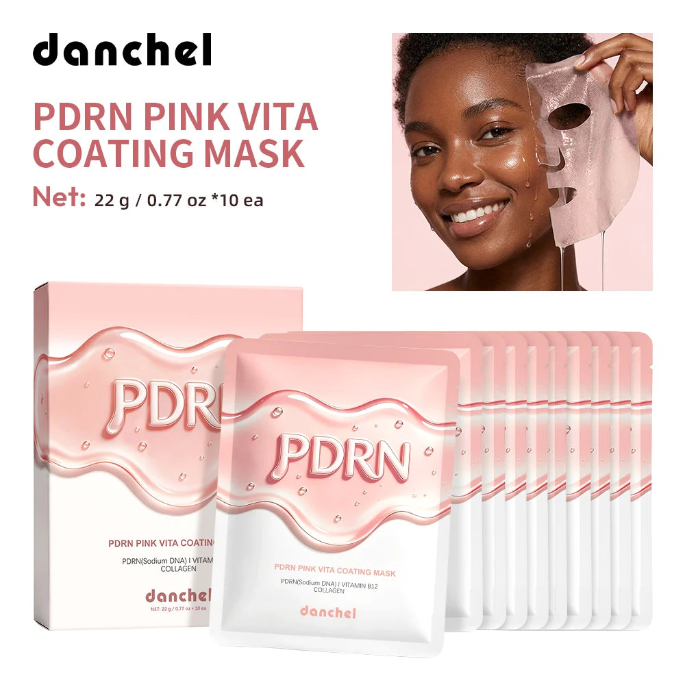 Daily Skincare Korean Salmon DNA PDRN Pink Vitamin Sheet Mask Hydration