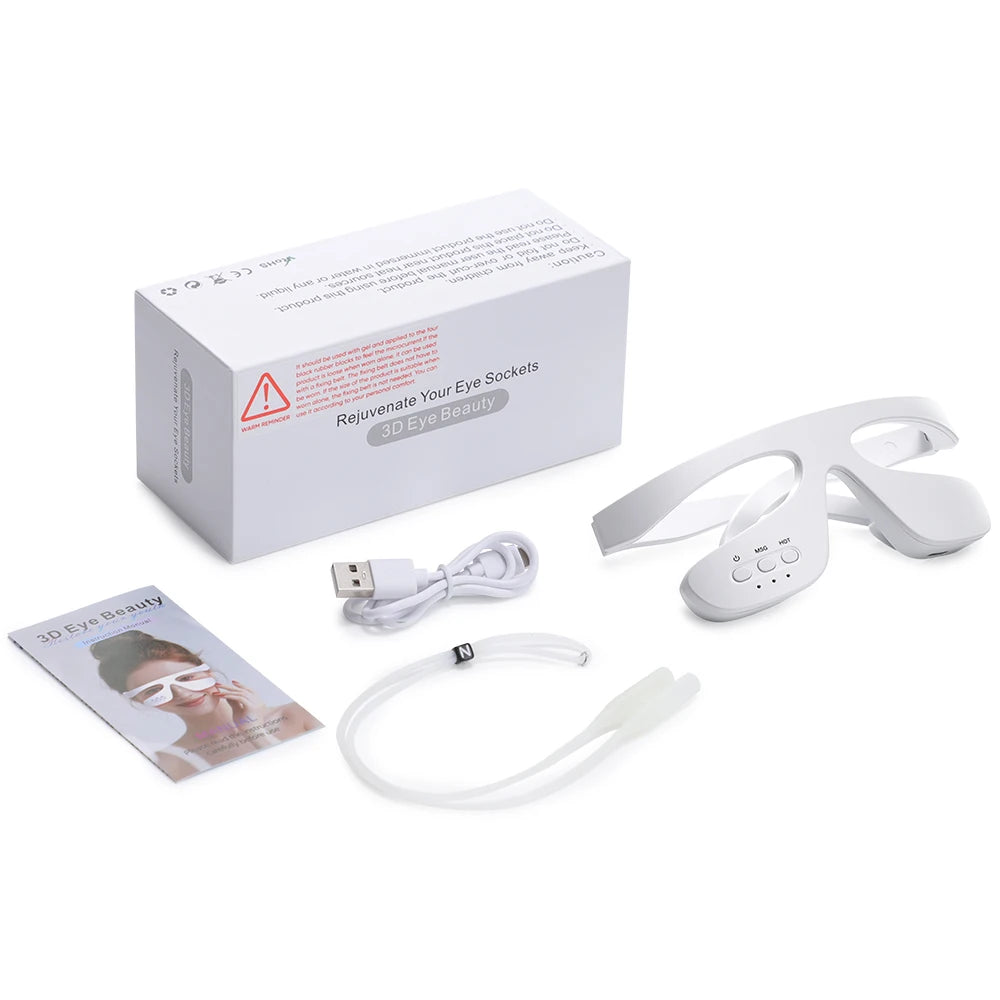 Daily eye fatigue visual 3d eye massager red light relief tool