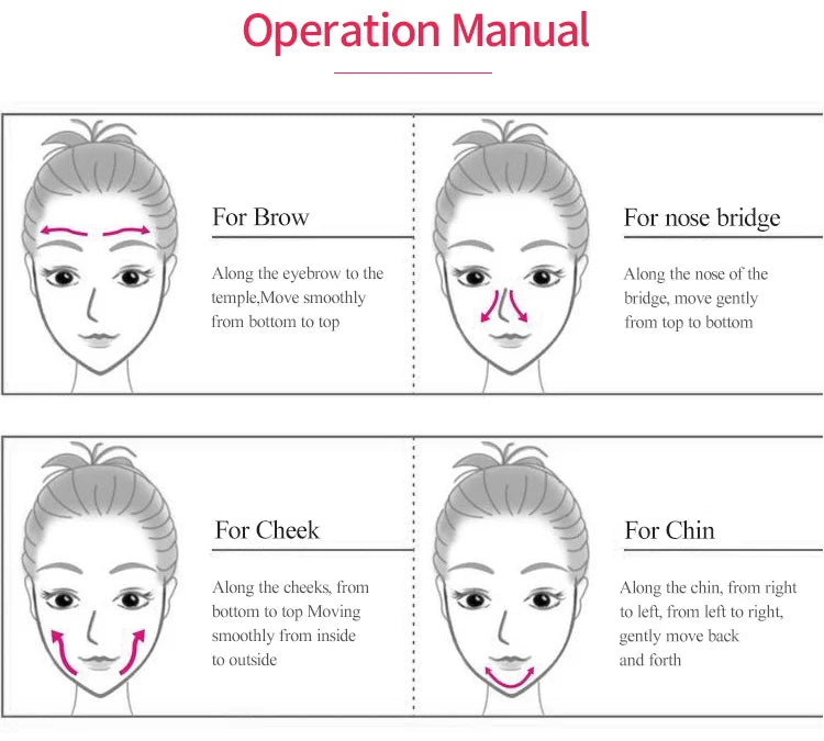 At Home Facial Care Micro Current Beauty Device For Skin Firming